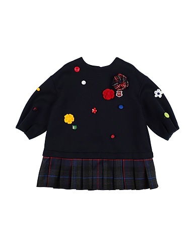 DOLCE&GABBANA Dress Navy 53% Cotton, 27% Virgin Wool, 10% Cashmere, 9% Polyamide, 1% Elastane