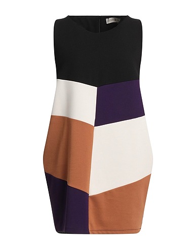 BOUTIQUE de la FEMME Short dress Black 55% Viscose, 40% Polyester, 5% Elastane