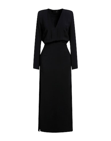 FEDERICA TOSI Long dress Black 50% Acetate, 50% Viscose