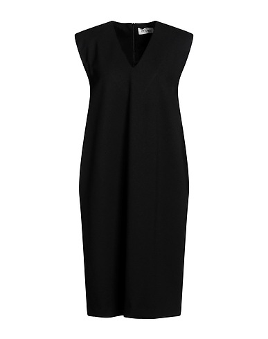 MEIMEIJ Midi dress Black 68% Viscose, 27% Polyamide, 5% Elastane, Acetate