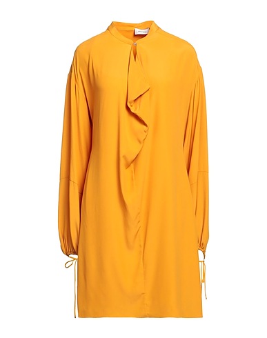 OTTOD'AME Short dress Marigold 70% Acetate, 30% Silk