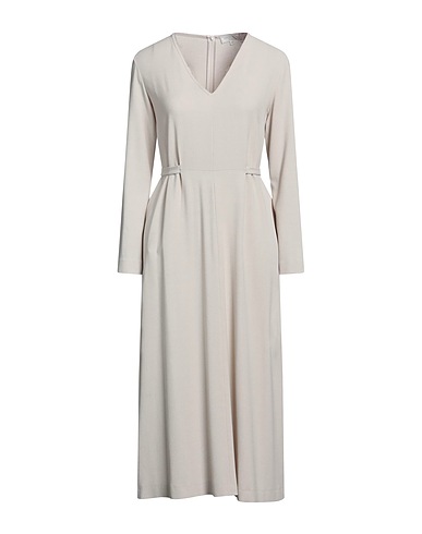 ANTONELLI Midi dress Light grey 70% Viscose, 28% Virgin Wool, 2% Elastane