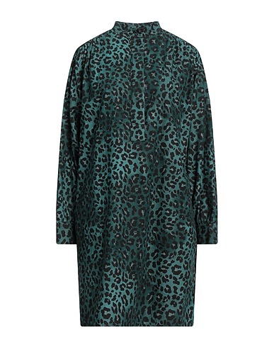 OTTOD'AME Vestito chemisier Verde petrolio 100% Cotone