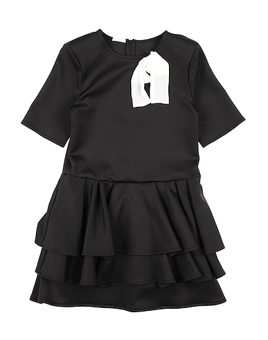 MISS GRANT Elegantes Kleid Schwarz 95% Polyester, 5% Elastan