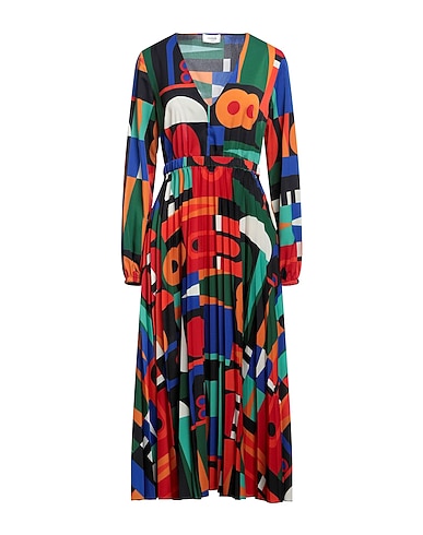 OTTOD'AME Midi dress Black 60% Polyester, 40% Recycled polyester