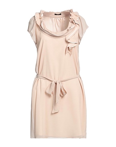 HANITA Short dress Beige 100% Polyester