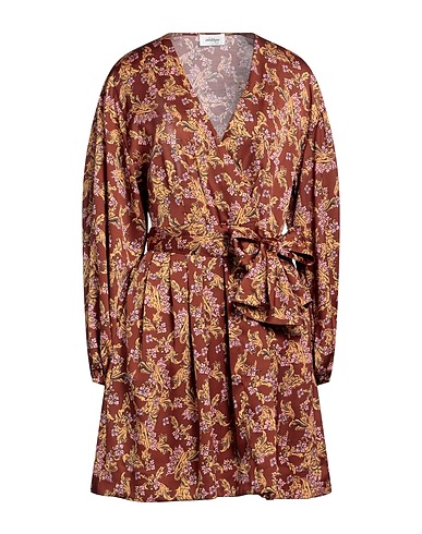 OTTOD'AME Vestito corto Marrone 100% Poliestere