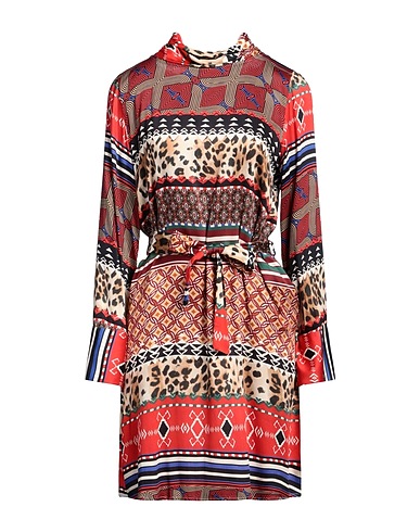 KATE BY LALTRAMODA Short dress Brick 100% Viscose