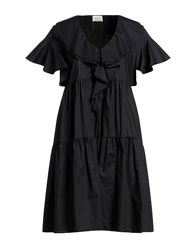 BOHELLE Short dress Black 100% Cotton