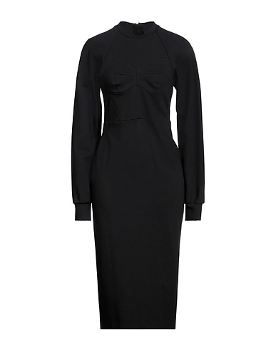 MEIMEIJ Μίντι φόρεμα Μαύρο 68% Βισκόζη, 27% Πολυαμίδη, 5% Ελαστάνη