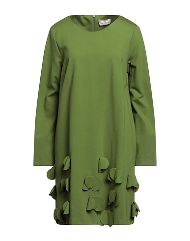 MEIMEIJ Short dress Light green 68% Viscose, 27% Polyamide, 5% Elastane, Acetate