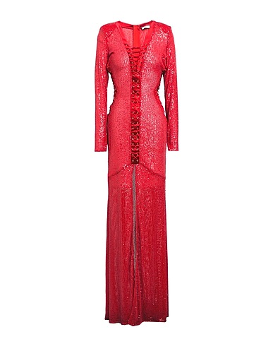 ELISABETTA FRANCHI Sequin dress RED CARPET 90% Polyester, 10% Elastane