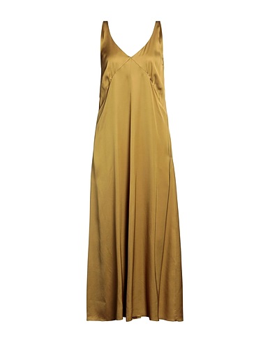 FRIDA ZAZOU Long dress Khaki 100% Viscose