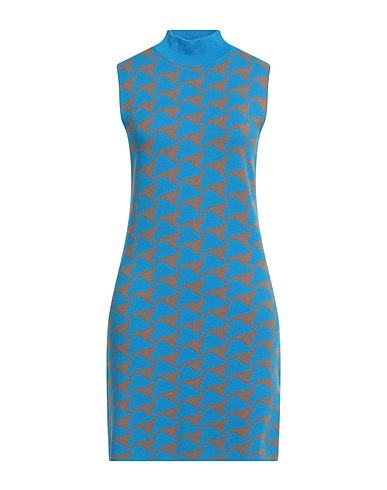 KAOS JEANS Short dress Light blue 72% Viscose, 28% Polyester