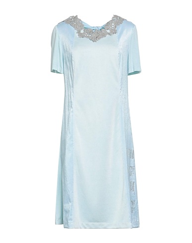 ELISA CAVALETTI by DANIELA DALLAVALLE Midi dress Sky blue 100% Linen, Cotton, Elastane