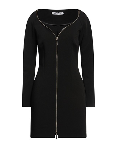 SIMONA CORSELLINI Kurzes Kleid Schwarz 95% Polyester, 5% Elastan