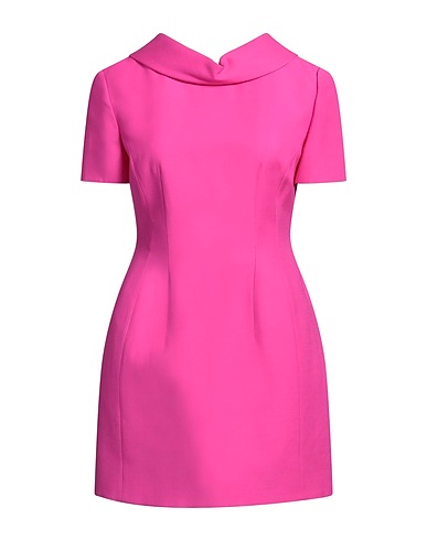VALENTINO GARAVANI Short dress Fuchsia 65% Virgin Wool, 35% Silk