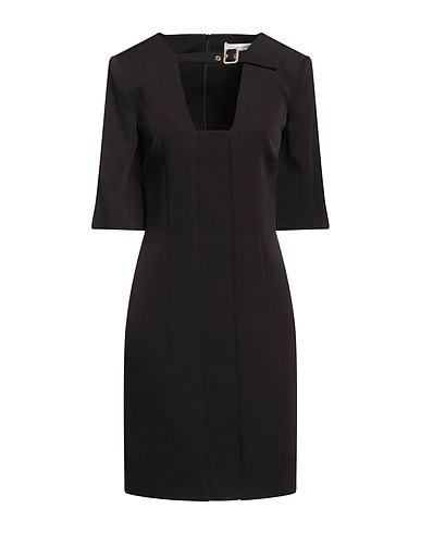 SIMONA CORSELLINI Short dress Black 93% Polyester, 7% Elastane
