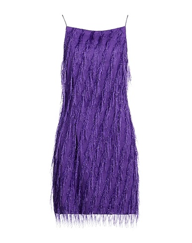 JUST CAVALLI Short dress Purple 57% Polyester, 43% Viscose
