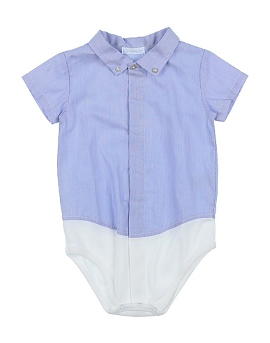 LARANJINHA Baby bodysuit Light blue 100% Cotton
