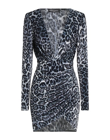 ALBERTO AUDENINO Sheath dress Grey 94% Polyester, 6% Elastane