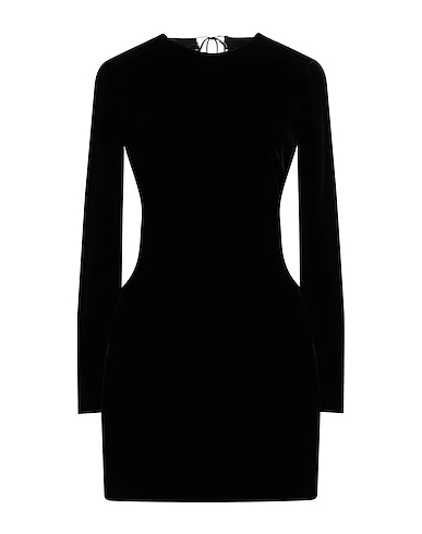 DEL CORE Short dress Black 100% Viscose