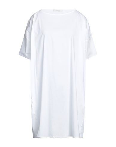 LIVIANA CONTI Short dress White 68% Cotton, 28% Polyamide, 4% Elastane