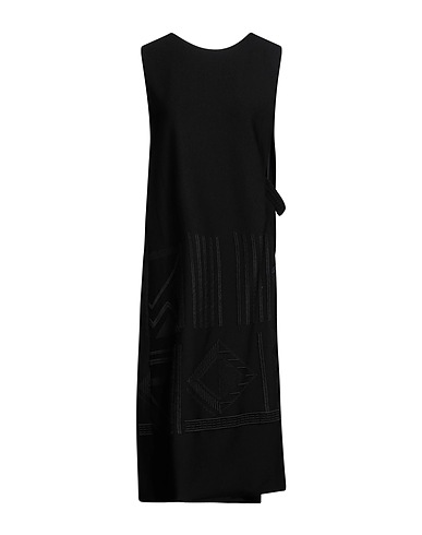 LIVIANA CONTI Midi dress Black 68% Viscose, 27% Polyamide, 5% Elastane