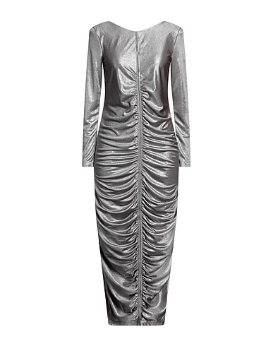 SOUVENIR Long dress Silver 100% Polyester