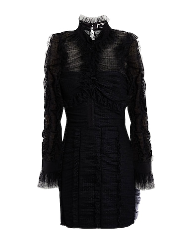 ELISABETTA FRANCHI 미니 원피스 블랙 100% 폴리에스테르