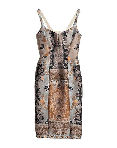 ETRO Midi dress Beige 58% Polyester, 25% Acetate, 13% Silk, 4% Viscose