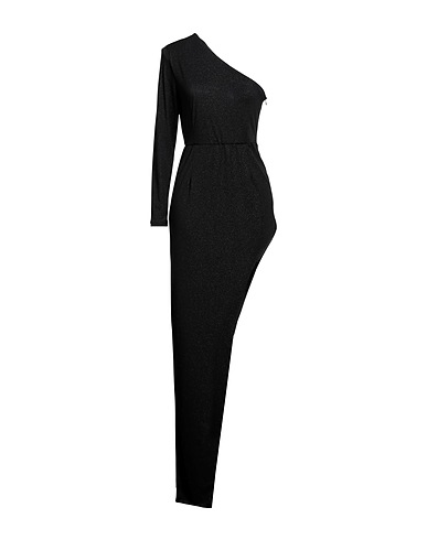 ACTUALEE Vestito lungo Nero 96% Poliestere, 4% Elastan