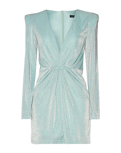 ACTUALEE Short dress Turquoise 65% Polyamide, 35% Metal