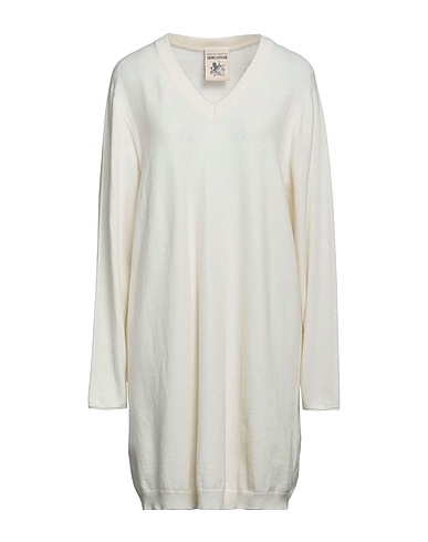 SEMICOUTURE Short dress Off white 50% Cashmere, 50% Polyamide