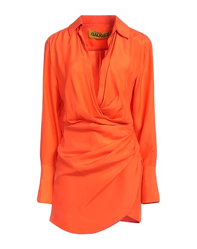 GAUGE81 Sheath dress Orange 100% Silk