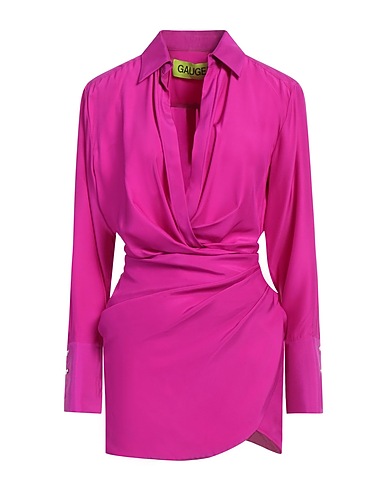 GAUGE81 Επίσημο φόρεμα Βιολετί 100% Μετάξι