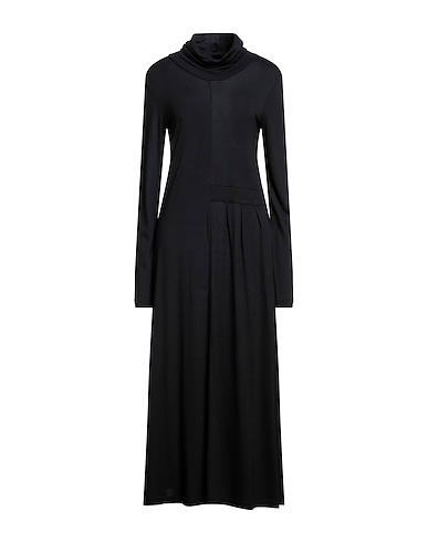 ALESSIA SANTI Long dress Black 85% Viscose, 15% Wool