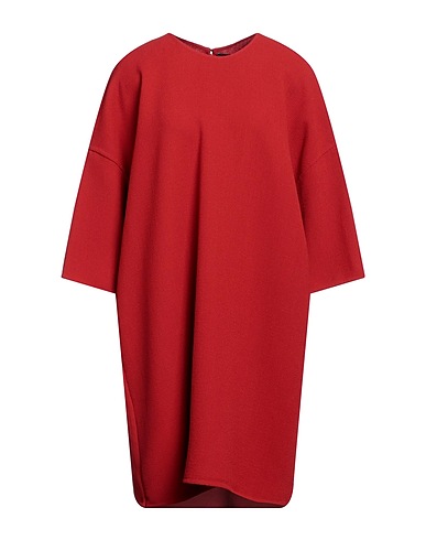 GIANLUCA CAPANNOLO Short dress Brick red 100% Wool