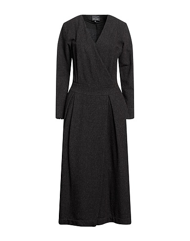 ALESSIA SANTI Long dress Charcoal 51% Wool, 31% Protein fibre, 16% Cotton, 2% Polyester