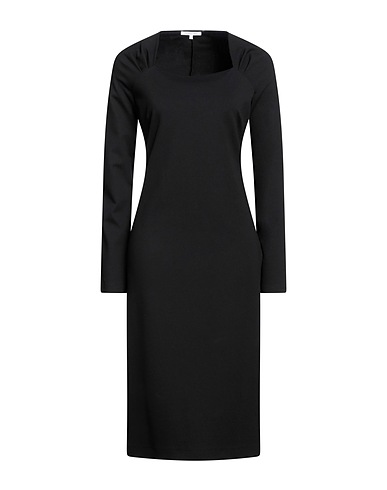 PATRIZIA PEPE Midi dress Black 66% Viscose, 30% Polyamide, 4% Elastane