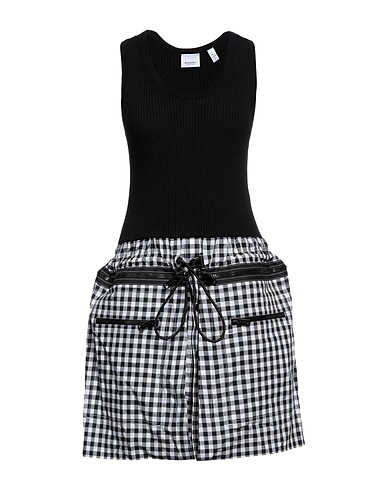 BURBERRY Short dress Black 83% Wool, 16% Polyamide, 1% Elastane