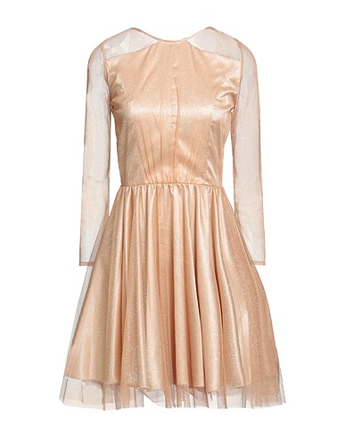 FELEPPA Short dress Gold 100% Polyester