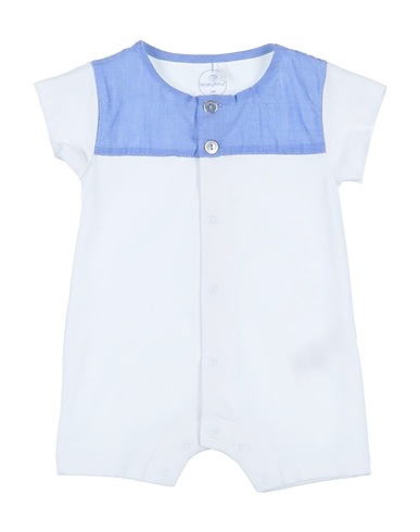 SP1 Baby jumpsuit  White 97% Cotton, 3% Elastane