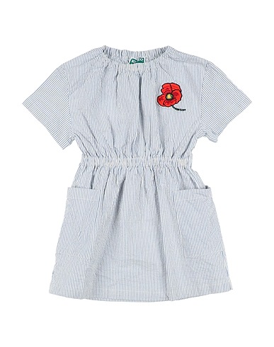 KENZO KIDS Dress Light blue 98% Cotton, 2% Elastane