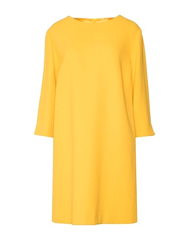 ANITA DI. Short dress Yellow 100% Wool