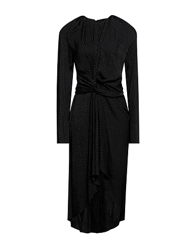 CAPASA MILANO Vestito midi Nero 100% Poliestere