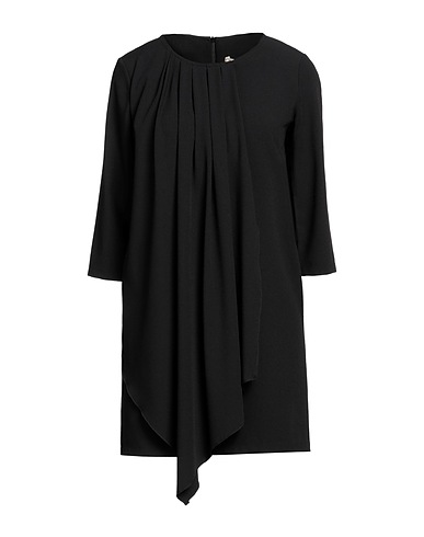 CROCHÈ Vestito corto Nero 95% Poliestere, 5% Elastan