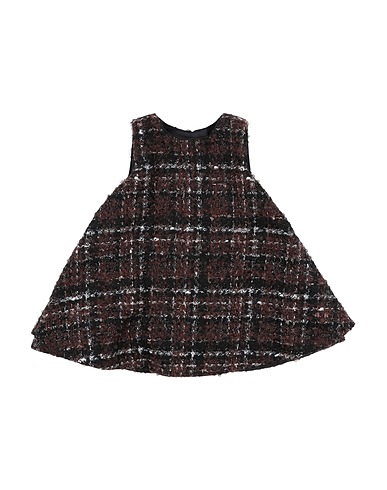 DOLCE&GABBANA Baby dress Dark brown 48% Synthetic fibers, 20% Virgin Wool, 17% Mohair wool, 15% Cotton