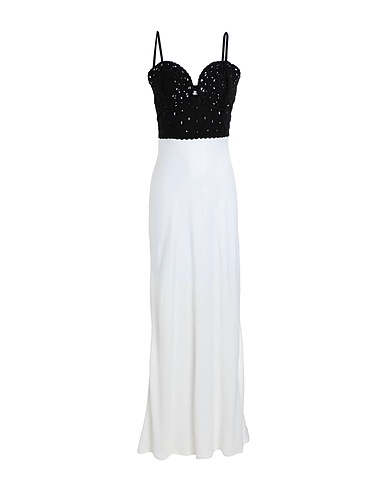 TOPSHOP Long dress Black 100% Cotton, Polyester