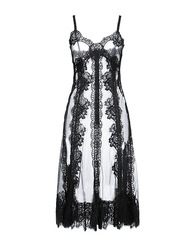 DOLCE&GABBANA Vestito midi Nero 78% Poliammide, 22% Cotone
